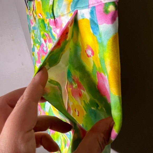 Bershka Floral Multicolor Skirt Watercolor Women’s Size Small - Picture 4 of 6